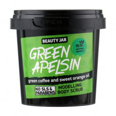 The body scrub of Beauty Jar Green Apelsin modeling, 200 g