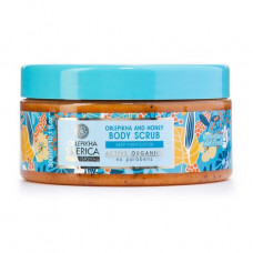 Body scrub of NATURA SIBERICA of Sea-buckthorn and honey, 300 ml