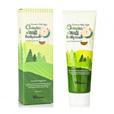 Body scrub with extract of the Elizavecca Body Care Milky Piggy Greentea Salt Body Scrub green tea, 300 g