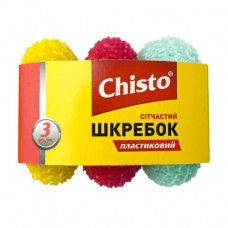 Scraper plastic mesh Chisto, 3 pieces