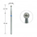 Replaceable diamond mill for Tufi Profi manicure the Ball, 2.3 mm, a blue notch, (001 023B)