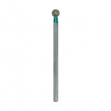 Replaceable diamond mill for Tufi Profi manicure the Ball, 3.5 mm, a green notch, (001 035G)