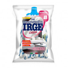 Replaceable nozzle on Irge T140 mop-mop white-blue, cotton + microfiber, 140 g, 1 piece