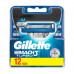Replaceable cartridges for shaving of Gillette Mach 3 Turbo men's, 12 pieces