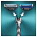 Replaceable cartridges for shaving of Gillette Mach 3, men's, 4 pieces