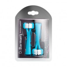 Replaceable brushes of Dr. Barman's Duopower blue, 2 pieces
