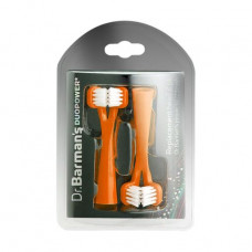 Replaceable brushes of Dr. Barman's Duopower orange, 2 pieces