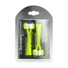 Replaceable brushes of Dr. Barman's Duopower lime, 2 pieces