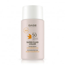 Sun-protection fluid for the person Babe Laboratorios Super Fluid Color SPF 50 with a shade, 50 ml