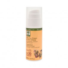 Sunblock cream for the person and a body of BIOselect with SPF30 of olive, 100 ml