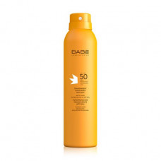 Sun-protection spray for a body of BABE Laboratorios Transparent Sunscreen Wet Skin SPF 50 with the matting effect, 200 ml
