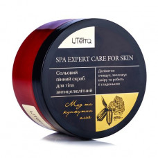 Salt foam body scrub of UTerra Native honey and sesame oil, 250 ml