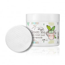 Oochishchayushchiye person Esfolio Pure Skin Green Tea Daily Toner Pad sponges, with extract of green tea, 60 pieces