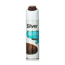 Spray-paint SILVER reducer for nubuck and suede, dark brown, 250 ml