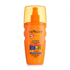 Sprey for safe suntan of BIOKON SPF 25 Reliable protection, protects skin from a solar burn, for light skin, 160 ml