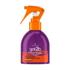 Sprey for a hair straightening of Crazy Sleek Heat-Activated Straightening Spray Got2B fixing 3, 200 ml
