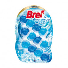 Means for cleaning of a toilet bowl of Bref Brilliant Gel All in 1 Arctic ocean, 3*42 g