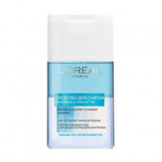 Means for removal of a resistant make-up from eyes and lips of L'Oreal Paris for sensitive skin, 125 ml