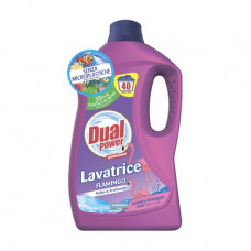 Means for washing of white and color things of Dual Power Lavatrice Flamingo of 40 washings, 2 l