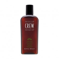 Care product for hair and body of American Crew 3-in-1 Tea Tree Shampoo, Conditioner and Body Wash Tea tree, men's, 250 ml