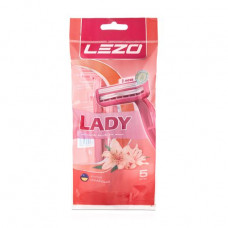 LEZO Lady razor of female disposable, 5 pieces