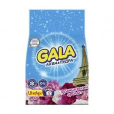 Laundry detergent Gala Akwa Powder French aroma, automatic machine, 12 washings, 1.8 kg