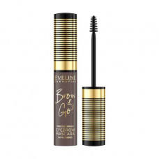 Eyebrow mascara with Eveline Brow&Go microfiber is resistant!, 04 Ash Brown, 6 ml