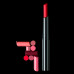 Resistant lipstick for lips of Malu Wilz Glossy Lip Stylo 7 Medium Brown, 2.5 g