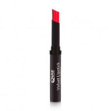 Resistant lipstick for lips of Quiz Cosmetics Velvet Lipstick Long Lasting 110 Perfect Red, 3 g