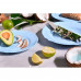 Table service of Luminarc Louis XV Light Blue, 18 objects (Q5615)