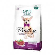 The dry bezzernovy Optimeal dog food for tiny and small breeds with taste of a lamb, 1.5 kg