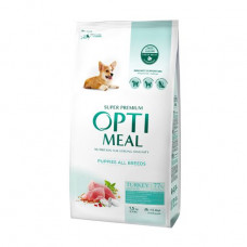 Dry feed for puppies of all breeds of Optimeal with a turkey, 1.5 kg