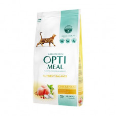 Dry feed for adult cats of Optimeal with taste of chicken, 10 kg