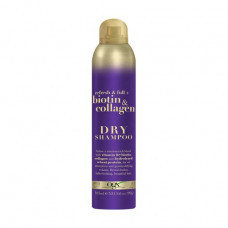 Dry shampoo for hair of OGX Biotin & Collagen Dry Shampoo with biotin and collagen, 165 ml