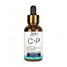 Serum for the person Jole C+ P Anti-Wrinkle Serum against wrinkles, with vitamin C and a complex of peptides, 30 ml