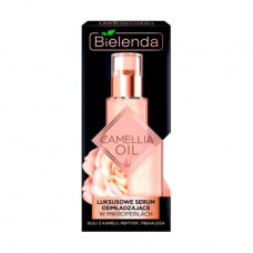 The face, neck serum, decollete of Bielenda CAMELLIA OIL rejuvenating 30 ml