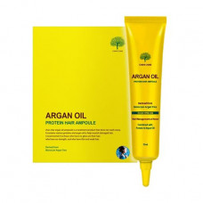 Serum for hair of Char Char Argan Oil Protein Hair Ampoule with argan oil, 15 ml