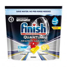 Tablets for washing of ware in the Lemon dishwasher Finish Quantum max, 10 pieces