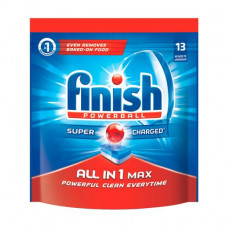 Tablets for washing of ware in the Finish All in 1 dishwasher, 13 pieces