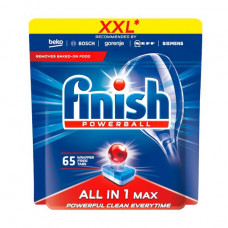 Tablets for washing of ware in the Finish All in 1 Max dishwasher, 65 pieces