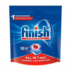 Tablets for washing of ware in the Finish Powerball All in 1 Max dishwasher, 50 pieces