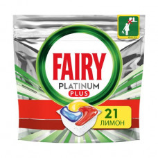 Tablets for the dishwasher Fairy Platinum Plus All in 1, with a lemon, 21 pieces