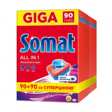 Tablets for the Somat All in 1 dishwasher, 2*90 pieces