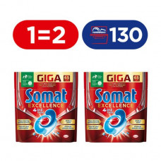 Tablets for the Somat Exellence 4 in 1 Caps dishwasher, 2*65 pieces