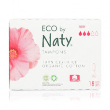 Tampons of ECO by Naty Super, 18 pieces