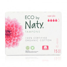 Tampons of ECO by Naty Super Plus, 15 pieces