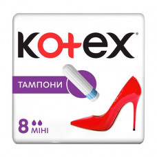 Tampons of Kotex Mini, 8 pieces