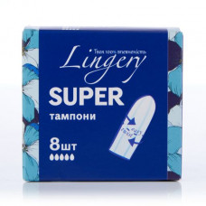 Tampons of Lingery Super, 8 pieces