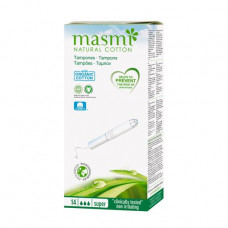 Masmi tampons organic super with the applicator, 14 pieces.