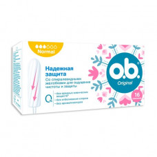 Tampons o.b. Original Normal female sanitarily, 16 pieces